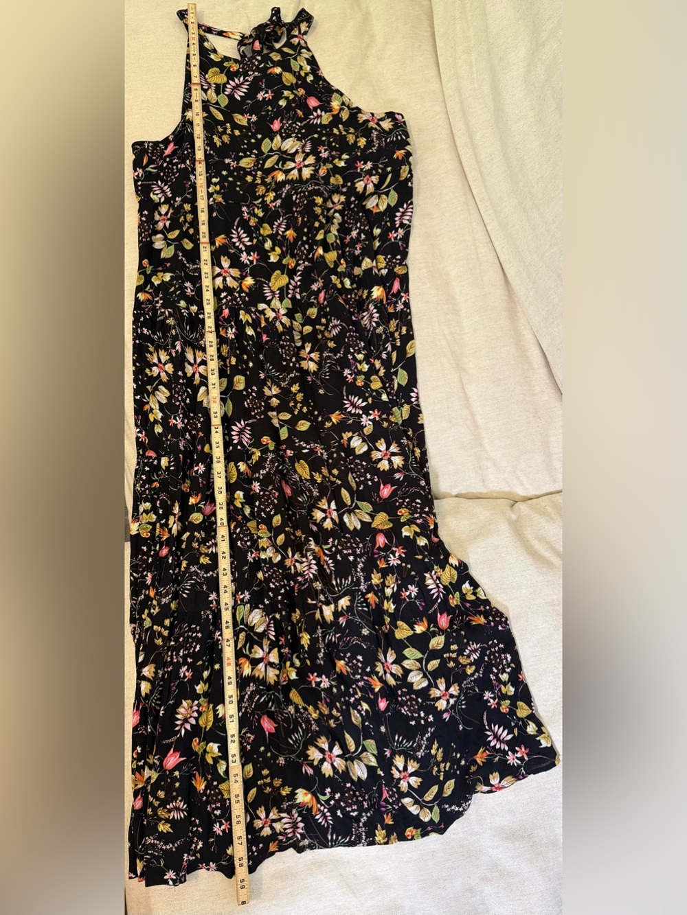 NATURAL LIFE NWT Black Floral Boho Maxi Dress, size XL. - Picture 9 of 13